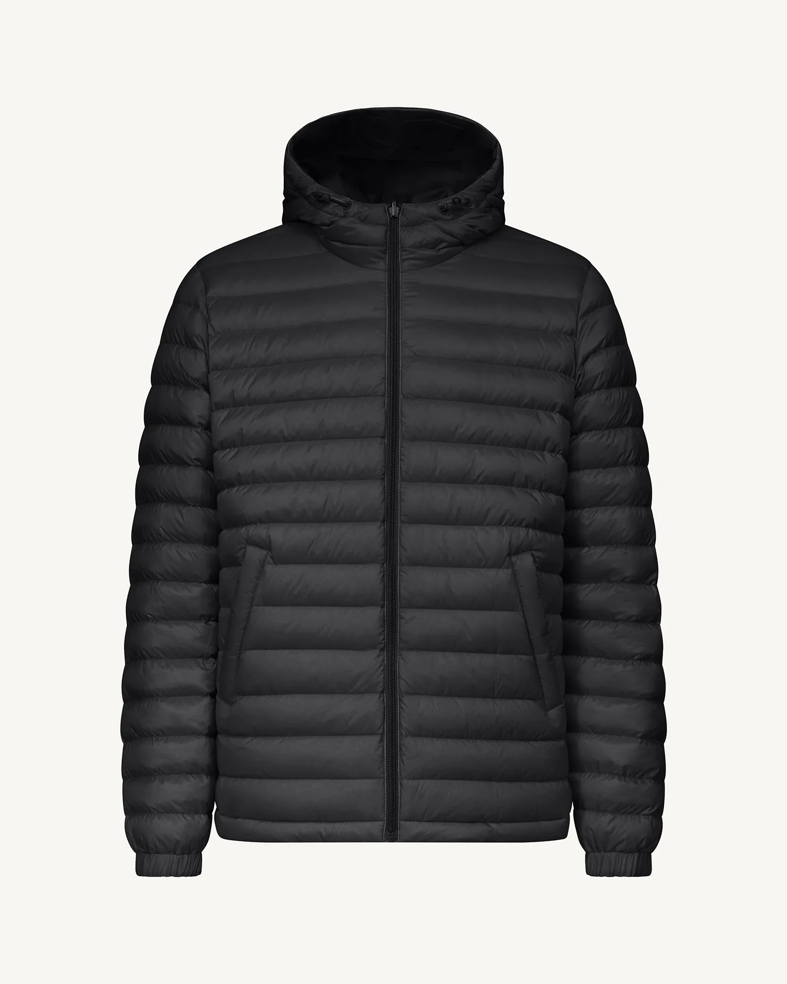 Black Bergen 2.0 reversible hooded puffer jacket