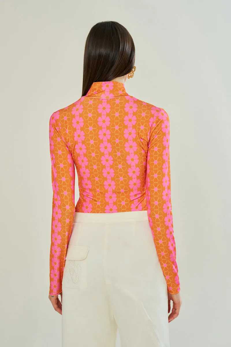 BLOOMING SUNSET ORANGE TOP