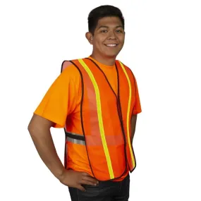 Cordova Cor-Brite V110L Type-O Non-Rated Hi-Vis Safety Vest, Orange, 1 Each