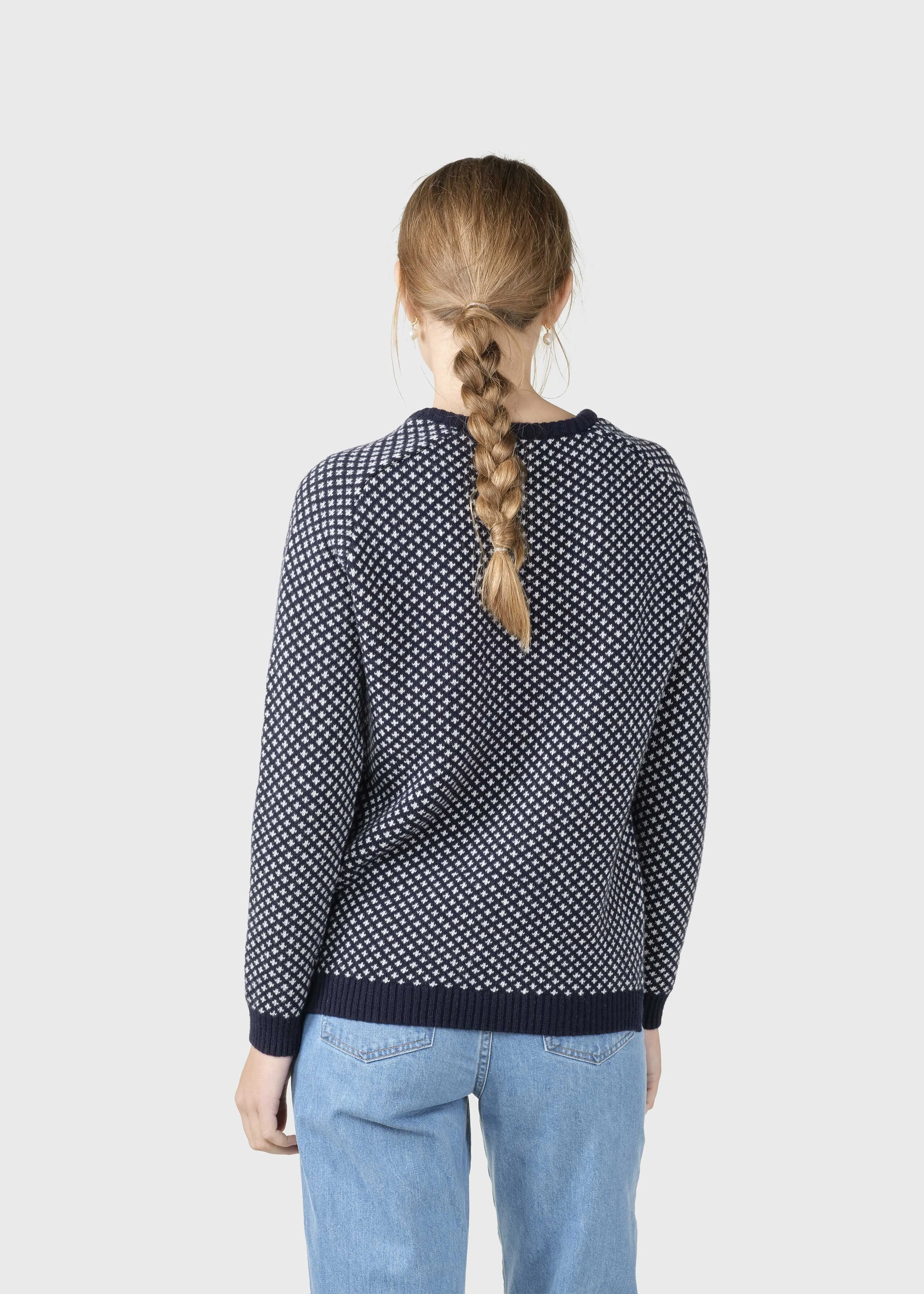 Elaine knit - Navy/cream