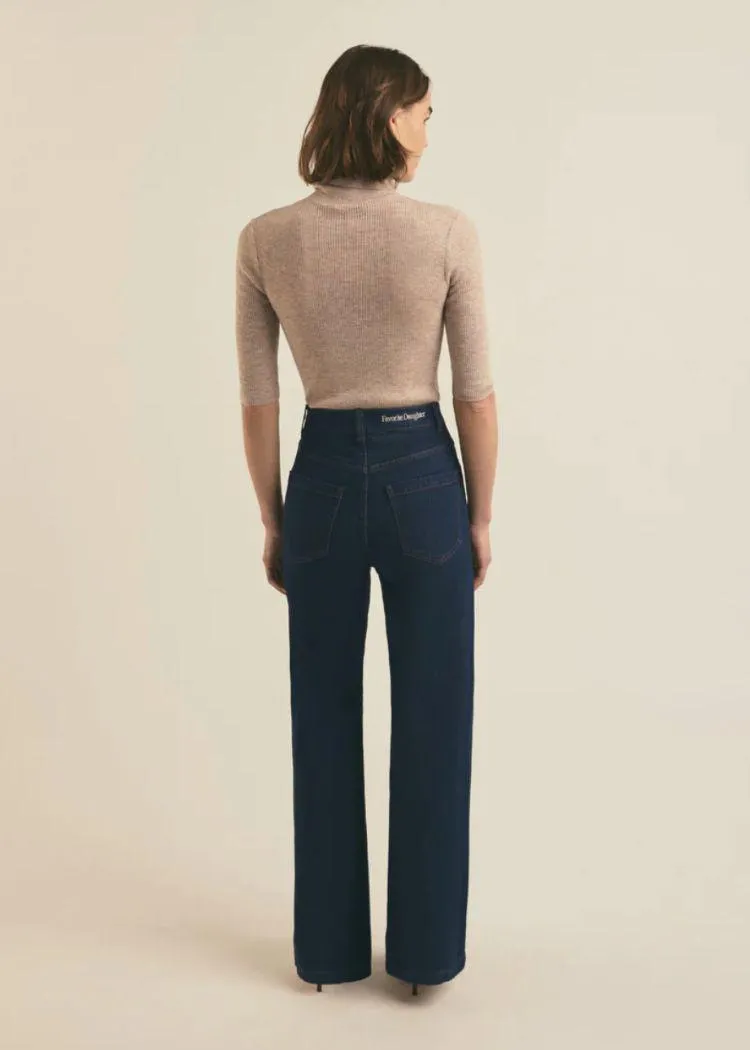 Favorite Daughter The Amelia Top- Oatmeal Melange