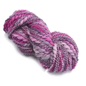 Hand Spun Chunky Tasmanian Merino Yarn in Soft Plum 12992