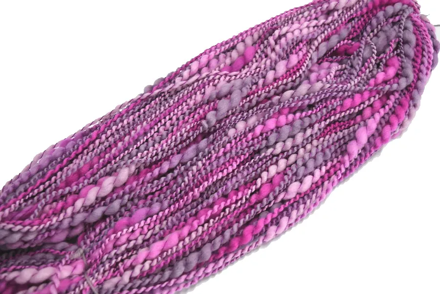Hand Spun Chunky Tasmanian Merino Yarn in Soft Plum 12992
