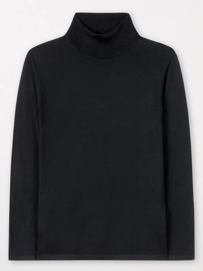 Luisa Cerano Wool Blend Turtleneck Jumper In Dark Grey 188340 5903 Col 0190